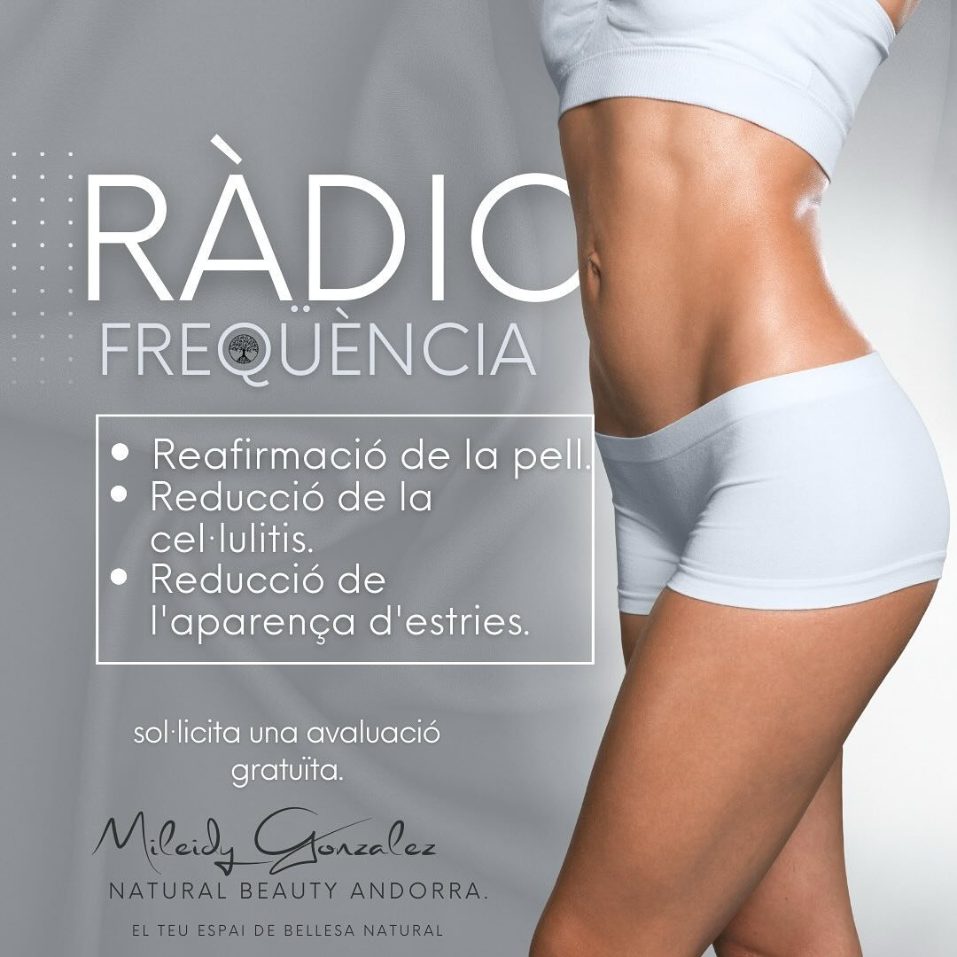 Prepara’t per a l’estiu amb la millor versió de tu mateixa  Amb el nostre tractament de radiofreqüència corporal, podràs aconseguir una pell més ferma, reduir la cel·lulitis, i fins i tot millorar l’aparença de les estries.  No deixis passar aquesta oportunitat per lluir un cos increïble aquest estiu. Contacta’ns per a més informació i reserva la teva cita avui mateix!   Descobreix els 5 beneficis del tractament de radiofreqüència corporal: 1. Pell més ferma La radiofreqüència estimula la producció de col·lagen, proporcionant una pell més elàstica i tonificada.  2. Reducció de cel·lulitis Mitjançant l’acceleració del metabolisme, aquest tractament pot reduir l’aparença de la cel·lulitis, donant-te una pell més suau i uniforme.  3. Millora de l’elasticitat cutàniaLa radiofreqüència ajuda a millorar la flexibilitat de la pell, disminuint la flacidesa i reafirmant les àrees tractades.  4. Reducció de les estries Mitjançant la regeneració cel·lular, aquest procediment pot minimitzar la visibilitat de les estries, deixant la pell més llisa i uniforme.  5. Estimulació de la circulació sanguínia La radiofreqüència millora la circulació, ajudant a reduir la retenció de líquids i aportant una millor oxigenació a la pell.  No esperis més per aconseguir el cos que sempre has desitjat! Contacta’ns ara mateix per reservar la teva sessió i comença a gaudir dels beneficis de la radiofreqüència corporal.  .. .. #naturalbeauty #preparatucuerpo #RadiofreqüènciaCorporal #CuidaDeTuCos #Estiu #CosFerm #PellSuau #BeautyTime 